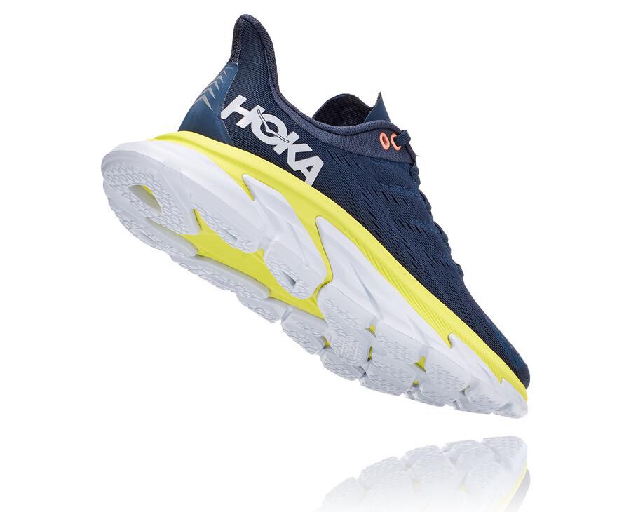 Hoka One One Clifton Edge Löparskor Dam - Marinblå - XRZEB-4627